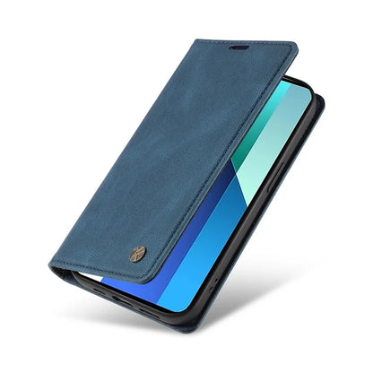 YIKATU YK-004 For Xiaomi Redmi Note 13 4G Leather Case Wallet Magnetic Closing