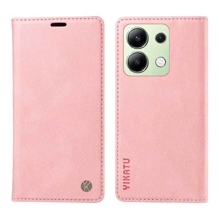 YIKATU YK-004 For Xiaomi Redmi Note 13 4G Leather Case Wallet Magnetic Closing