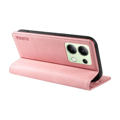 YIKATU YK-004 For Xiaomi Redmi Note 13 4G Leather Case Wallet Magnetic Closing