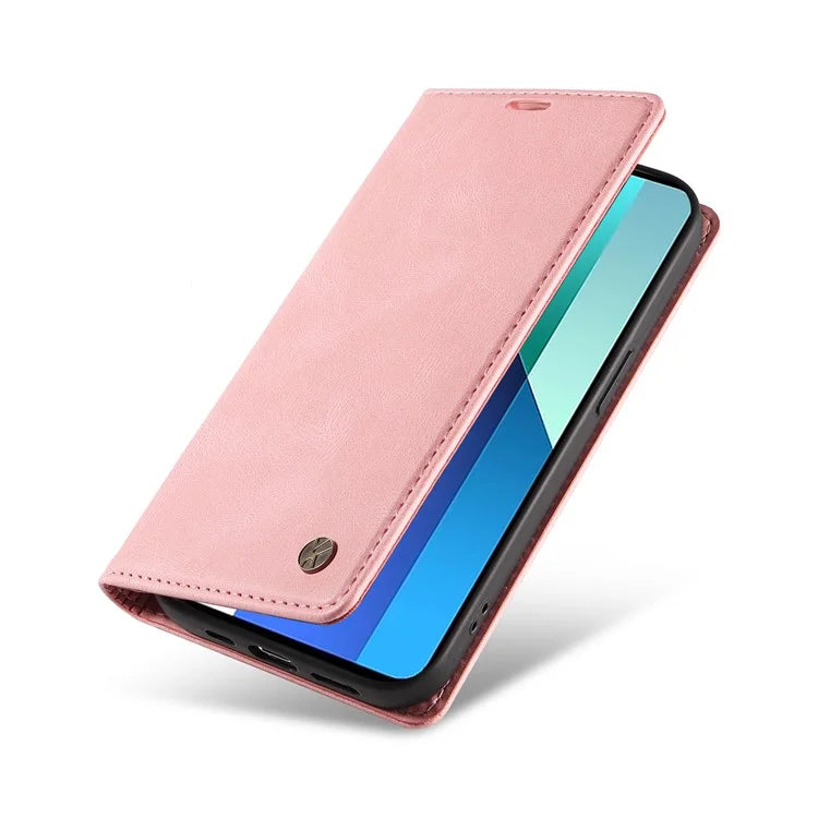 YIKATU YK-004 For Xiaomi Redmi Note 13 4G Leather Case Wallet Magnetic Closing