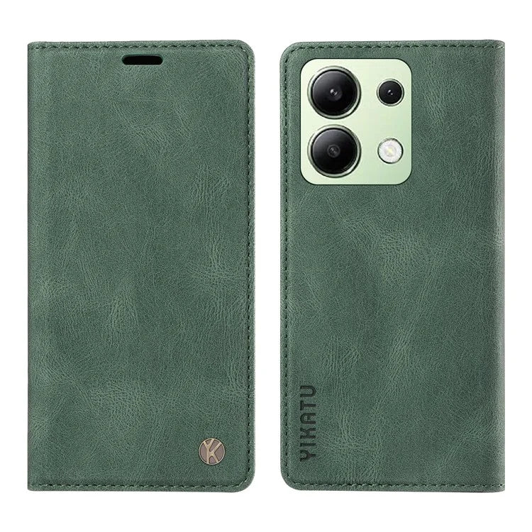 YIKATU YK-004 For Xiaomi Redmi Note 13 4G Leather Case Wallet Magnetic Closing