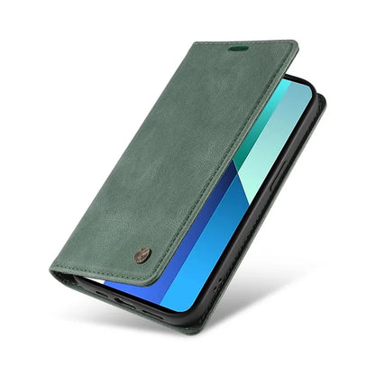 YIKATU YK-004 For Xiaomi Redmi Note 13 4G Leather Case Wallet Magnetic Closing