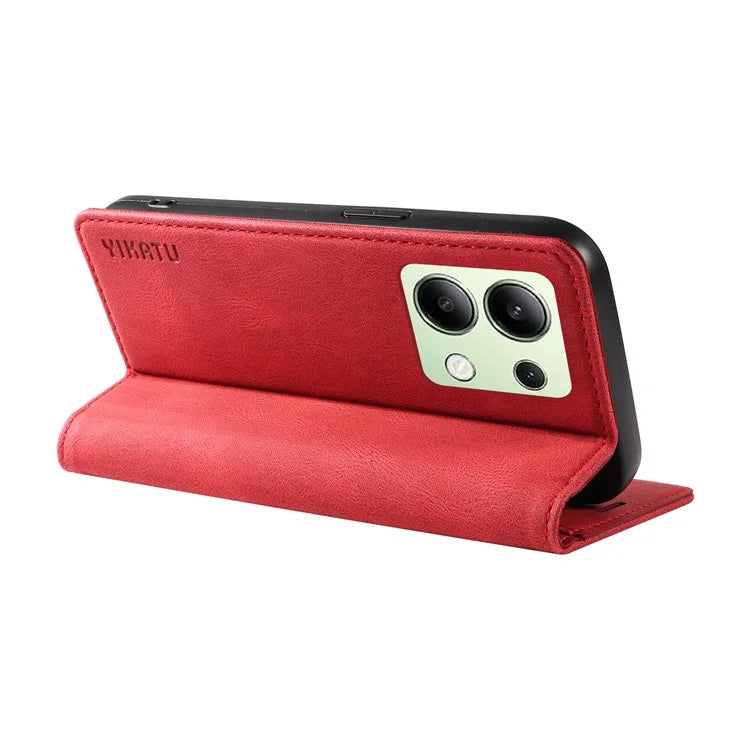 YIKATU YK-004 For Xiaomi Redmi Note 13 4G Leather Case Wallet Magnetic Closing