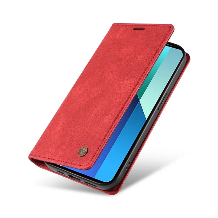 YIKATU YK-004 For Xiaomi Redmi Note 13 4G Leather Case Wallet Magnetic Closing