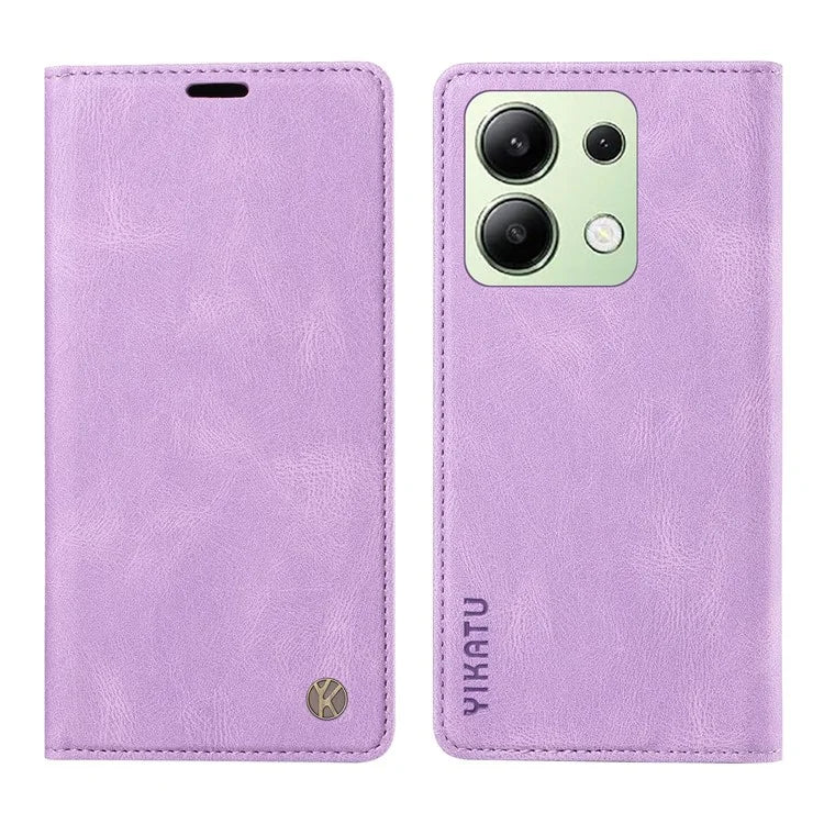 YIKATU YK-004 For Xiaomi Redmi Note 13 4G Leather Case Wallet Magnetic Closing