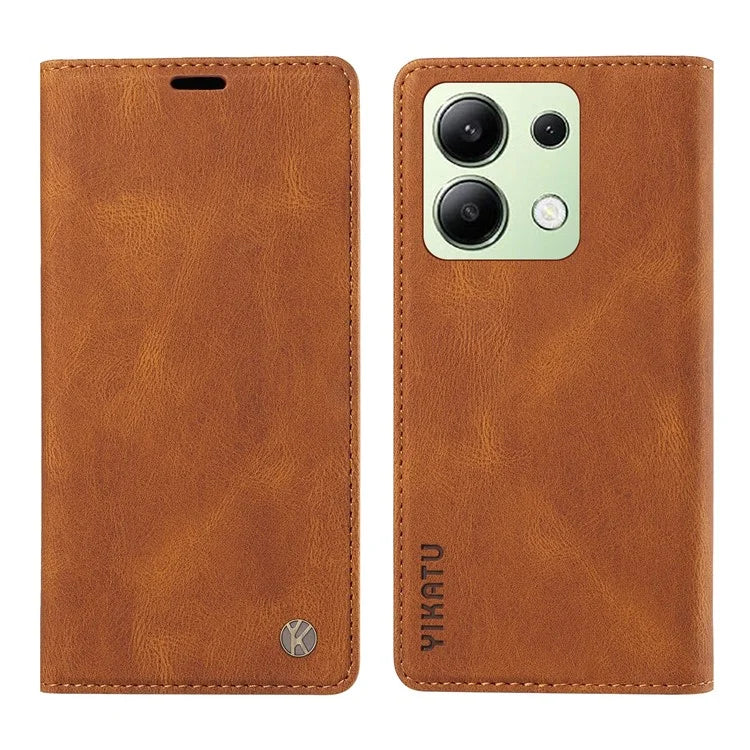 YIKATU YK-004 For Xiaomi Redmi Note 13 4G Leather Case Wallet Magnetic Closing