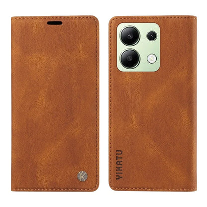 YIKATU YK-004 For Xiaomi Redmi Note 13 4G Leather Case Wallet Magnetic Closing