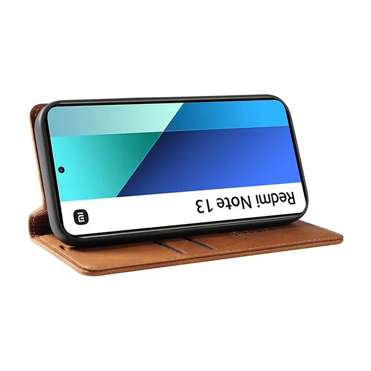 YIKATU YK-004 For Xiaomi Redmi Note 13 4G Leather Case Wallet Magnetic Closing