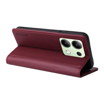 YIKATU YK-001 For Xiaomi Redmi Note 13 4G Case Wallet Phone Cover Magnetic Closing