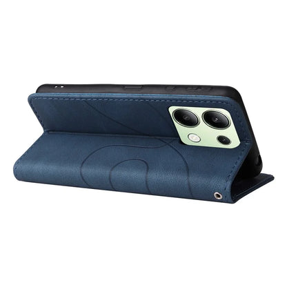 KT Leather Series-1 For Xiaomi Redmi Note 13 4G Case Dual Color Splicing Leather Cover