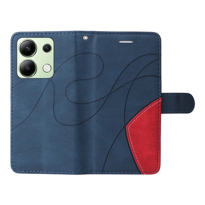 KT Leather Series-1 For Xiaomi Redmi Note 13 4G Case Dual Color Splicing Leather Cover