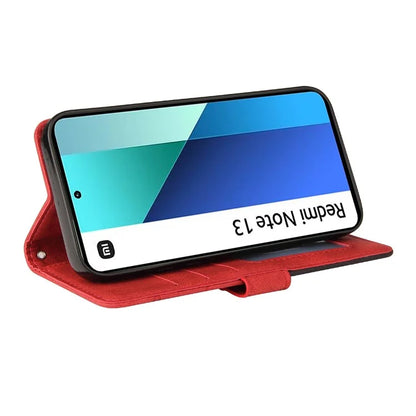 KT Leather Series-1 For Xiaomi Redmi Note 13 4G Case Dual Color Splicing Leather Cover
