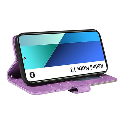 KT Leather Series-1 For Xiaomi Redmi Note 13 4G Case Dual Color Splicing Leather Cover