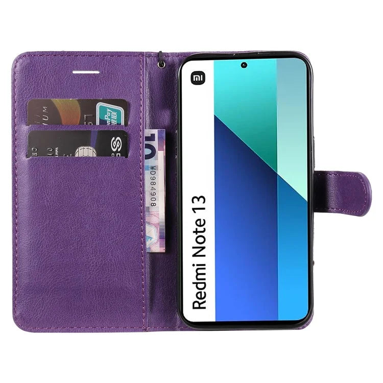 KT Leather Series-2 for Xiaomi Redmi Note 13 4G Leather Case Solid Color Phone Cover