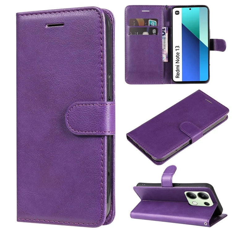 KT Leather Series-2 for Xiaomi Redmi Note 13 4G Leather Case Solid Color Phone Cover
