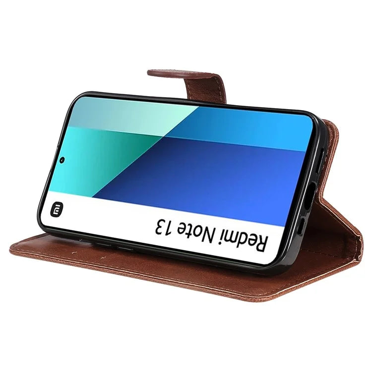 KT Leather Series-2 for Xiaomi Redmi Note 13 4G Leather Case Solid Color Phone Cover