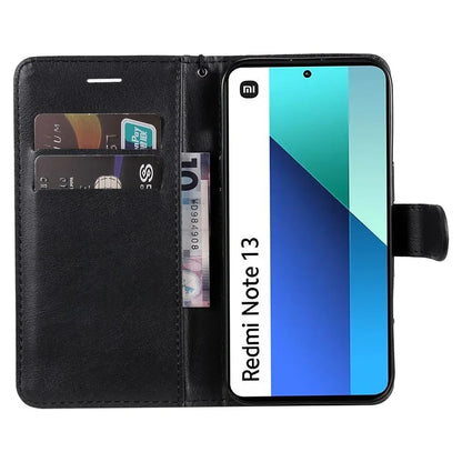 KT Leather Series-2 for Xiaomi Redmi Note 13 4G Leather Case Solid Color Phone Cover