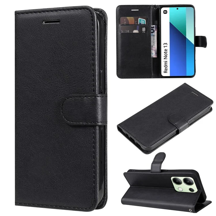 KT Leather Series-2 for Xiaomi Redmi Note 13 4G Leather Case Solid Color Phone Cover