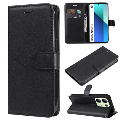 KT Leather Series-2 for Xiaomi Redmi Note 13 4G Leather Case Solid Color Phone Cover