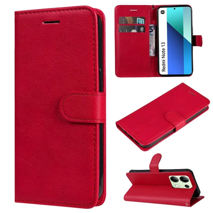 KT Leather Series-2 for Xiaomi Redmi Note 13 4G Leather Case Solid Color Phone Cover