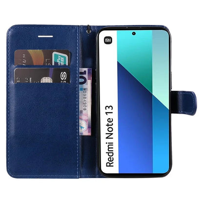 KT Leather Series-2 for Xiaomi Redmi Note 13 4G Leather Case Solid Color Phone Cover