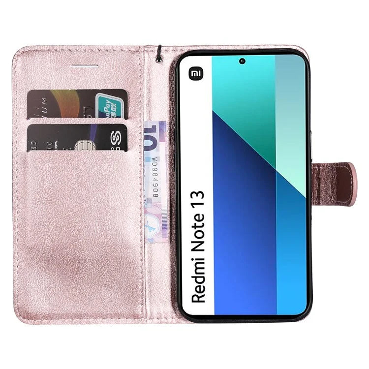 KT Leather Series-2 for Xiaomi Redmi Note 13 4G Leather Case Solid Color Phone Cover