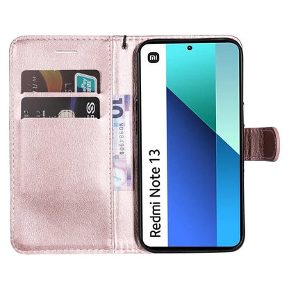 KT Leather Series-2 for Xiaomi Redmi Note 13 4G Leather Case Solid Color Phone Cover
