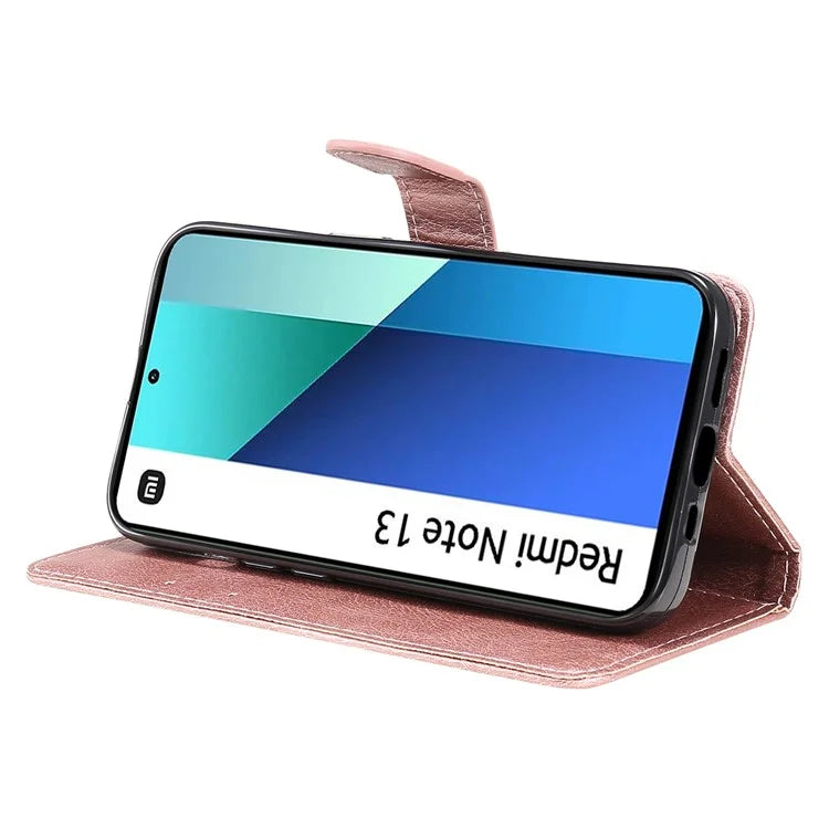 KT Leather Series-2 for Xiaomi Redmi Note 13 4G Leather Case Solid Color Phone Cover
