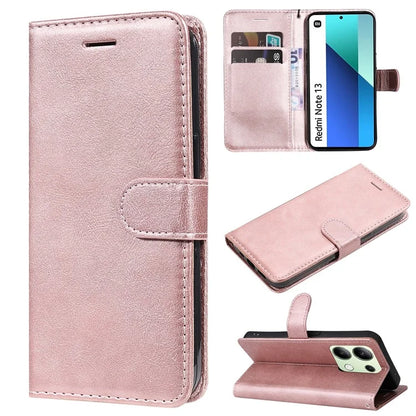 KT Leather Series-2 for Xiaomi Redmi Note 13 4G Leather Case Solid Color Phone Cover