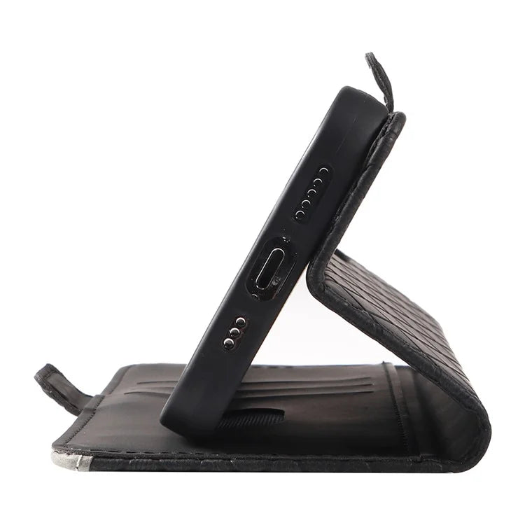 For Xiaomi Redmi Note 13 4G Leather Case Wallet Phone Cover Rhombus Pattern