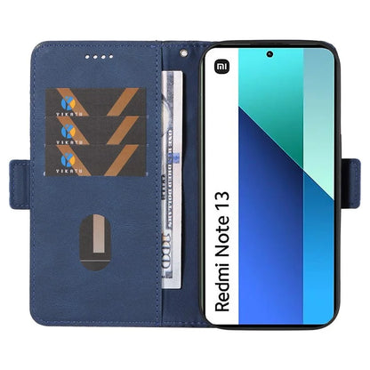 For Xiaomi Redmi Note 13 4G Leather Case Wallet Phone Cover Rhombus Pattern