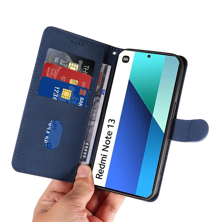 For Xiaomi Redmi Note 13 4G Case Leather Phone Cover with Wallet Card Slots