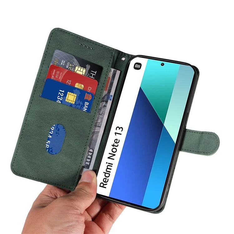 For Xiaomi Redmi Note 13 4G Case Leather Phone Cover with Wallet Card Slots