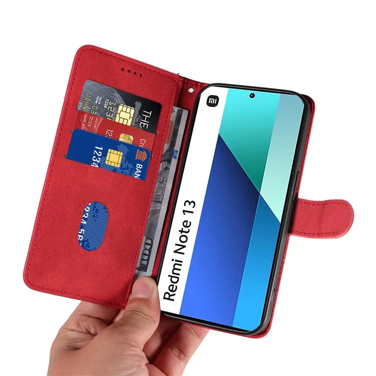 For Xiaomi Redmi Note 13 4G Case Leather Phone Cover with Wallet Card Slots