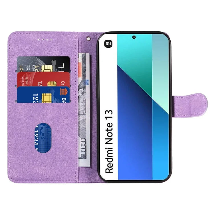 For Xiaomi Redmi Note 13 4G Case Leather Phone Cover with Wallet Card Slots