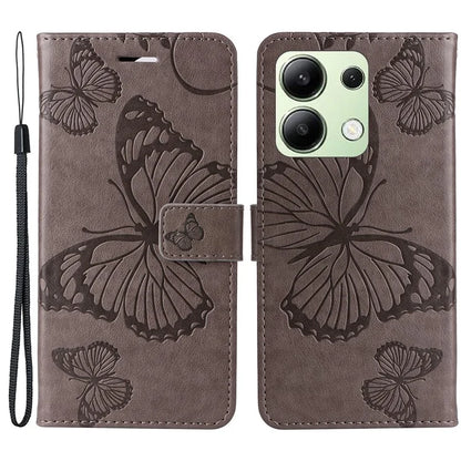 KT Imprinting Flower Series-2 For Xiaomi Redmi Note 13 4G Case Leather Cover with Wallet