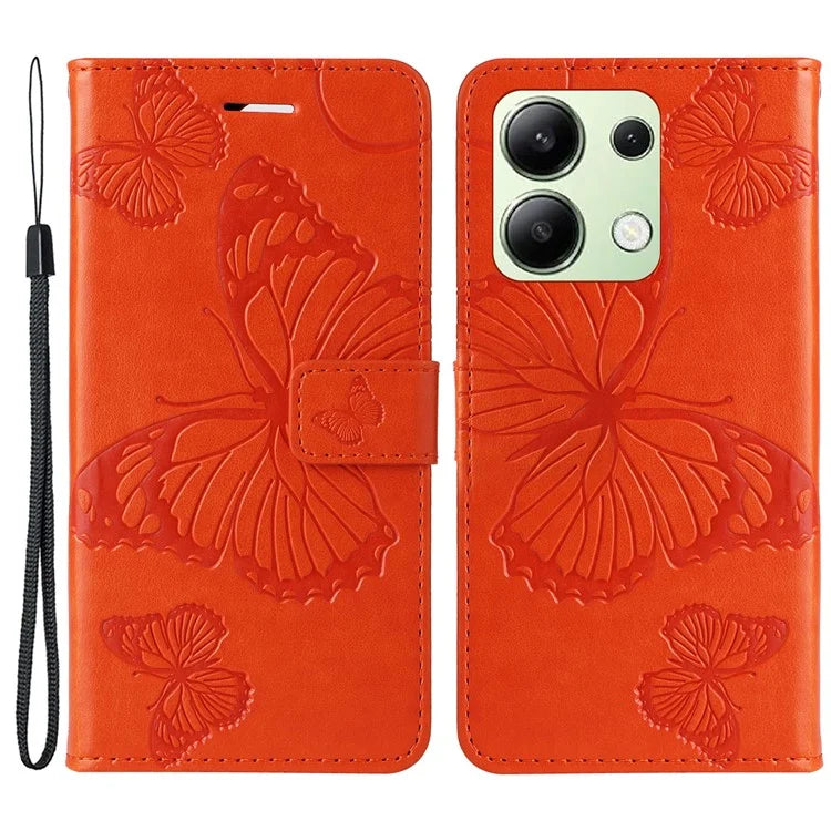 KT Imprinting Flower Series-2 For Xiaomi Redmi Note 13 4G Case Leather Cover with Wallet