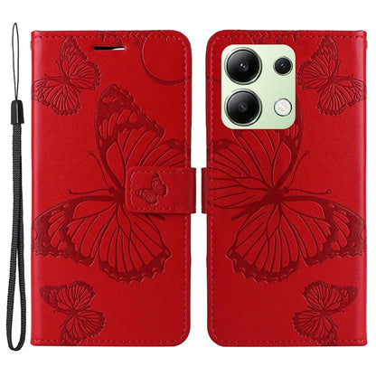 KT Imprinting Flower Series-2 For Xiaomi Redmi Note 13 4G Case Leather Cover with Wallet