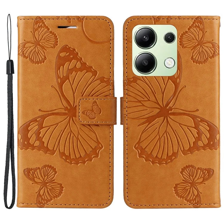 KT Imprinting Flower Series-2 For Xiaomi Redmi Note 13 4G Case Leather Cover with Wallet