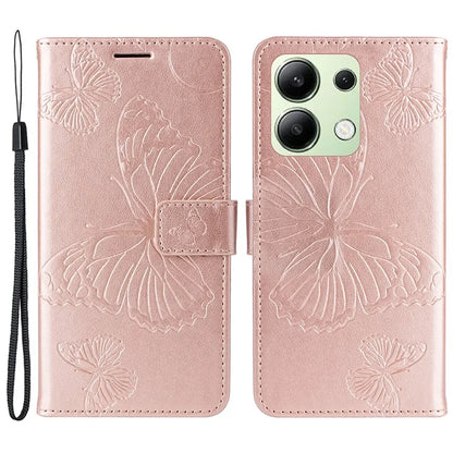 KT Imprinting Flower Series-2 For Xiaomi Redmi Note 13 4G Case Leather Cover with Wallet