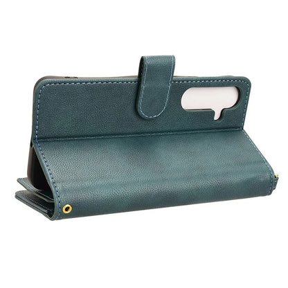 For Samsung Galaxy S24+ Crossbody Phone Case Zipper Pocket Leather Phone Bag