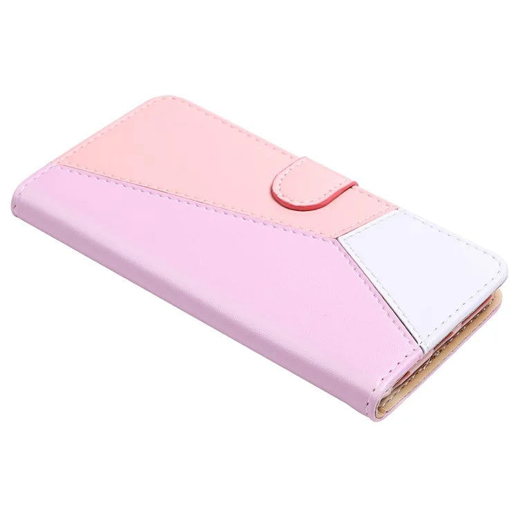 For Samsung Galaxy A55 5G Cover Three-color Splicing Leather Wallet Phone Case