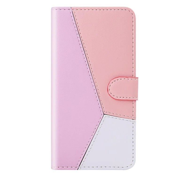 For Samsung Galaxy A55 5G Cover Three-color Splicing Leather Wallet Phone Case