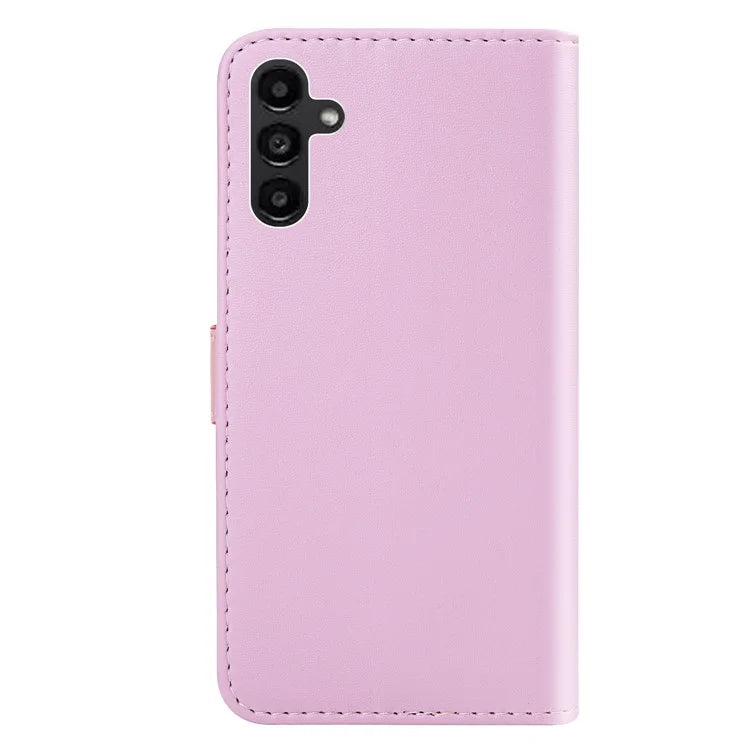 For Samsung Galaxy A55 5G Cover Three-color Splicing Leather Wallet Phone Case