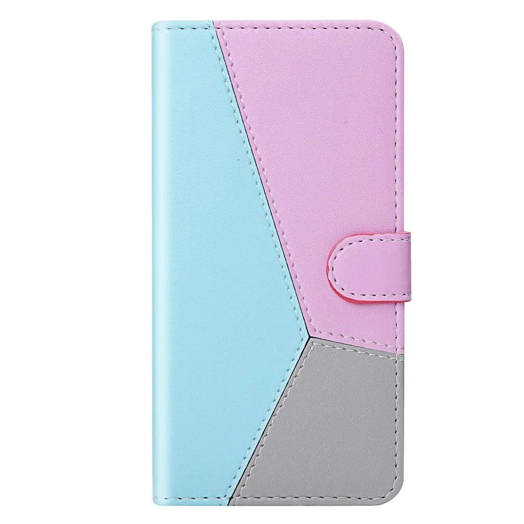 For Samsung Galaxy A55 5G Cover Three-color Splicing Leather Wallet Phone Case