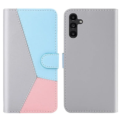 For Samsung Galaxy A55 5G Cover Three-color Splicing Leather Wallet Phone Case
