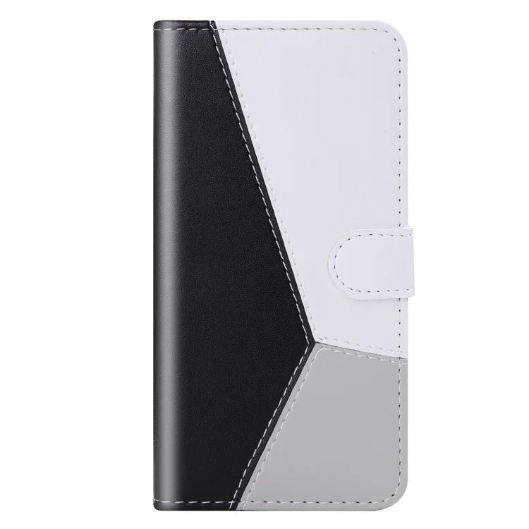 For Samsung Galaxy A55 5G Cover Three-color Splicing Leather Wallet Phone Case