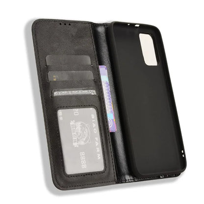 For TCL 502 Case Retro PU Leather Phone Cover Wallet Magnetic Closing
