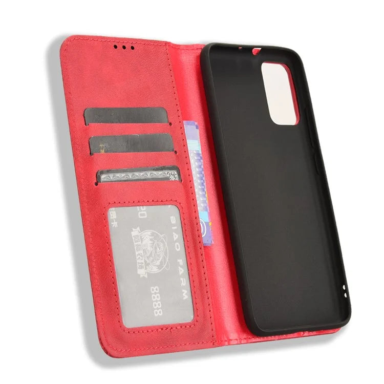 For TCL 502 Case Retro PU Leather Phone Cover Wallet Magnetic Closing