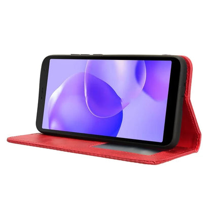 For TCL 502 Case Retro PU Leather Phone Cover Wallet Magnetic Closing